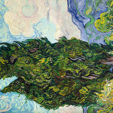 Cypresses 1889 by Vincent van Gogh 500 Jigsaw Puzzle 3D Modell