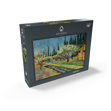 Orchard Bordered by Cypresses 1888 by Vincent van Gogh 500 Jigsaw Puzzle box view1