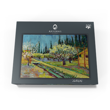 Orchard Bordered by Cypresses 1888 by Vincent van Gogh 500 Jigsaw Puzzle box view1