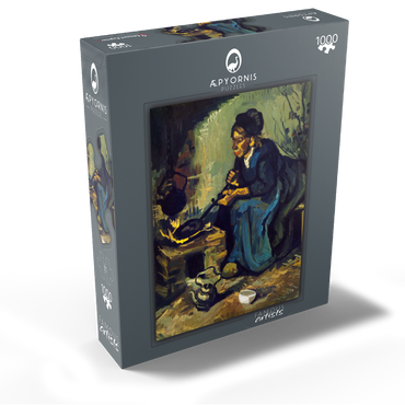Peasant Woman Cooking by a Fireplace (1885) by Vincent van Gogh 1000 Jigsaw Puzzle box view1