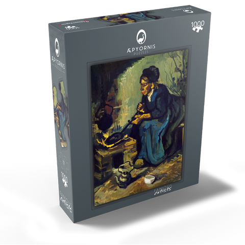 Peasant Woman Cooking by a Fireplace (1885) by Vincent van Gogh 1000 Jigsaw Puzzle box view1