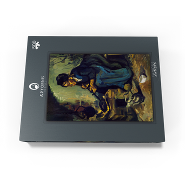 Peasant Woman Cooking by a Fireplace 1885 by Vincent van Gogh 500 Jigsaw Puzzle box view1