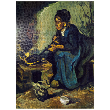 puzzleplate Peasant Woman Cooking by a Fireplace 1885 by Vincent van Gogh 500 Jigsaw Puzzle