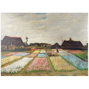 puzzleplate Flower Beds in Holland (1883) by Vincent van Gogh 1000 Jigsaw Puzzle