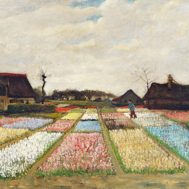 Flower Beds in Holland 1883 by Vincent van Gogh 100 Jigsaw Puzzle 3D Modell