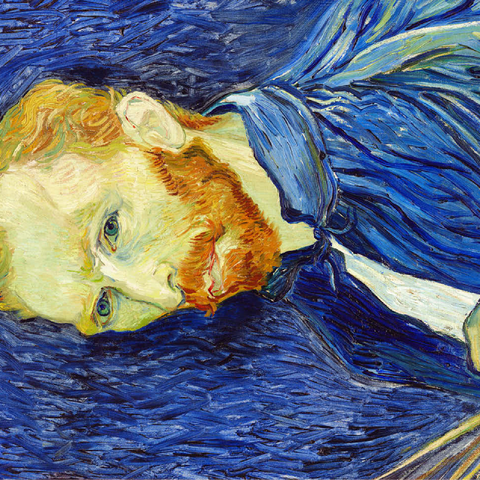 Self-Portrait 1889 by Vincent van Gogh 100 Jigsaw Puzzle 3D Modell