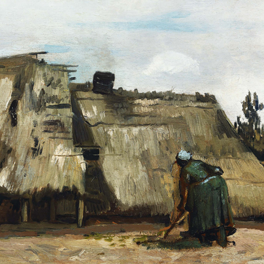 A Peasant Woman Digging in Front of Her Cottage 1885 by Vincent van Gogh 500 Jigsaw Puzzle 3D Modell