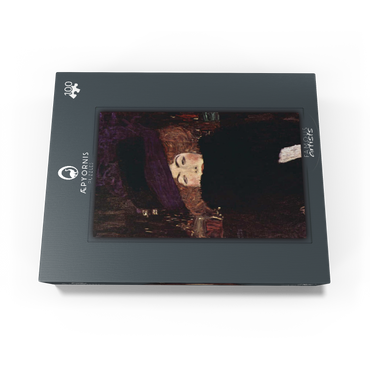 Gustav Klimts Lady with Hat and Feather Boa 1909 100 Jigsaw Puzzle box view1