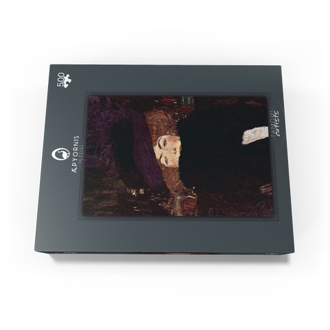 Gustav Klimts Lady with Hat and Feather Boa 1909 500 Jigsaw Puzzle box view1