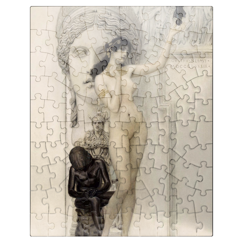 puzzleplate Gustav Klimts Allegory of Sculpture 1889 100 Jigsaw Puzzle