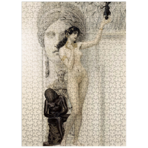 puzzleplate Gustav Klimts Allegory of Sculpture 1889 500 Jigsaw Puzzle