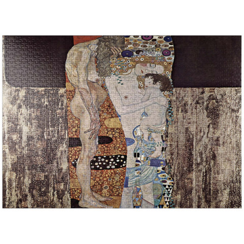 puzzleplate Gustav Klimt's The Three Ages of the Woman (1905) 1000 Jigsaw Puzzle