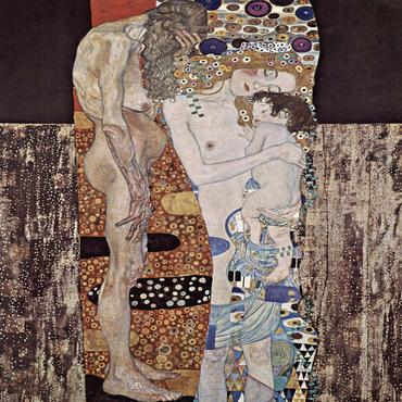 Gustav Klimt's The Three Ages of the Woman (1905) 1000 Jigsaw Puzzle 3D Modell