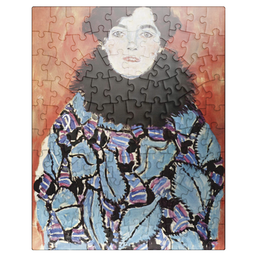 puzzleplate Gustav Klimts Portrait of Johanna Staude 1917-1918 100 Jigsaw Puzzle