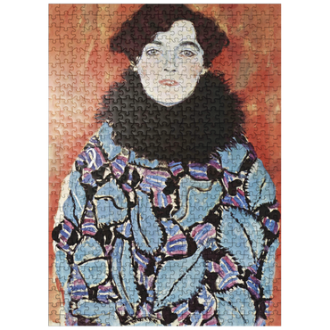 puzzleplate Gustav Klimts Portrait of Johanna Staude 1917-1918 500 Jigsaw Puzzle