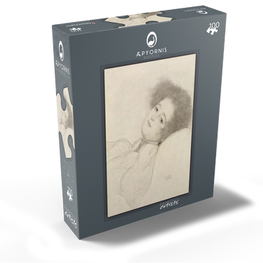 Portrait of a Young Woman Reclining 1897-1898 by Gustav Klimt 100 Jigsaw Puzzle box view1