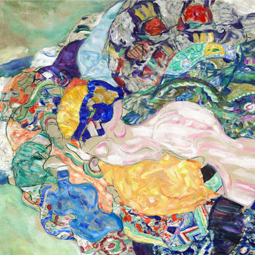Baby (Cradle) (ca. 1917-1918) by Gustav Klimt 1000 Jigsaw Puzzle 3D Modell