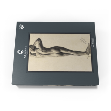 Male Nude 1880 by Gustav Klimt 100 Jigsaw Puzzle box view1