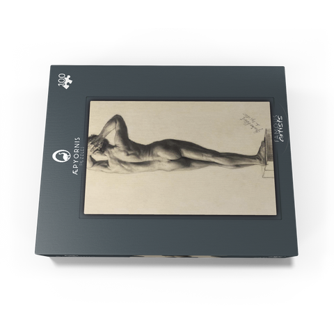 Male Nude 1880 by Gustav Klimt 100 Jigsaw Puzzle box view1