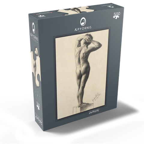 Male Nude 1880 by Gustav Klimt 500 Jigsaw Puzzle box view1
