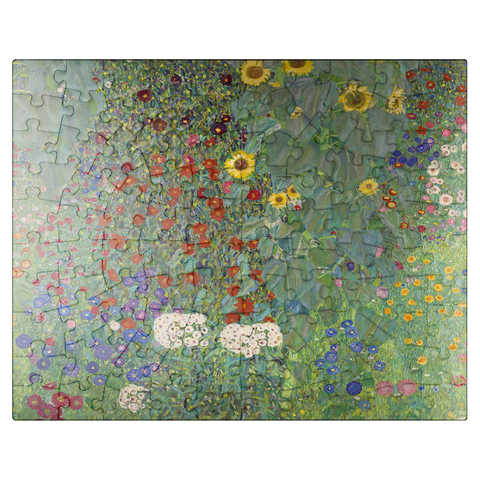 puzzleplate Gustav Klimts Farm Garden with Sunflowers 1907 100 Jigsaw Puzzle