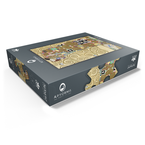 Gustav Klimts The Embrace (Fulfillment) 1910-1911 500 Jigsaw Puzzle box view1