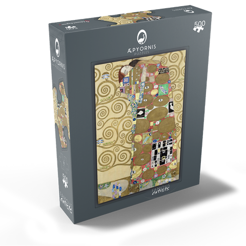 Gustav Klimts The Embrace (Fulfillment) 1910-1911 500 Jigsaw Puzzle box view1