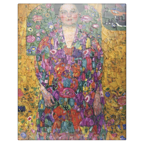 puzzleplate Gustav Klimts Portrait of Eugenia Primavesi 1913 100 Jigsaw Puzzle