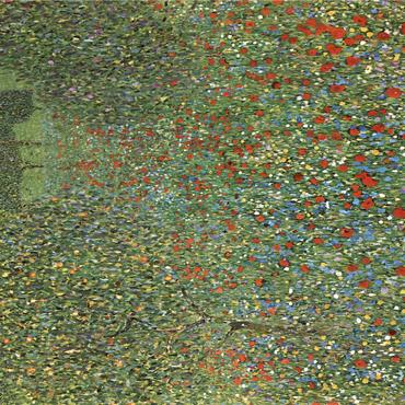 Gustav Klimt's Poppy Field (1907) 1000 Jigsaw Puzzle 3D Modell