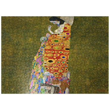 puzzleplate Gustav Klimts Hope II 1907-1908 500 Jigsaw Puzzle
