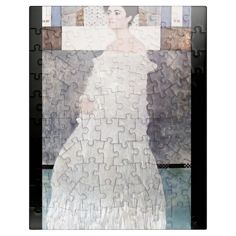 puzzleplate Gustav Klimts Portrait of Margaret Stonborough-Wittgenstein 1905 100 Jigsaw Puzzle