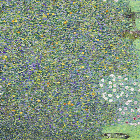 Gustav Klimt's Rosebushes under the Trees (1905) 1000 Jigsaw Puzzle 3D Modell