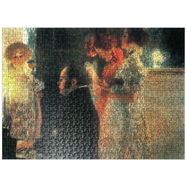 puzzleplate Gustav Klimts Schubert at the Piano II 1899 500 Jigsaw Puzzle