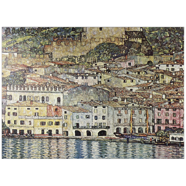 puzzleplate Gustav Klimt's Malcesine on Lake Garda (1913) 1000 Jigsaw Puzzle