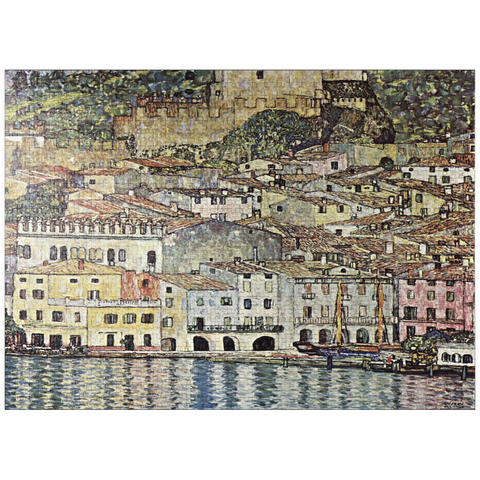 puzzleplate Gustav Klimt's Malcesine on Lake Garda (1913) 1000 Jigsaw Puzzle