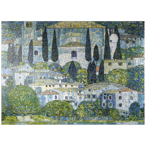 puzzleplate Gustav Klimt's church in Cassone (1913) 1000 Jigsaw Puzzle