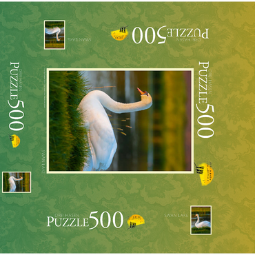 Lake swan 500 Jigsaw Puzzle box 3D Modell