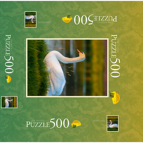 Lake swan 500 Jigsaw Puzzle box 3D Modell