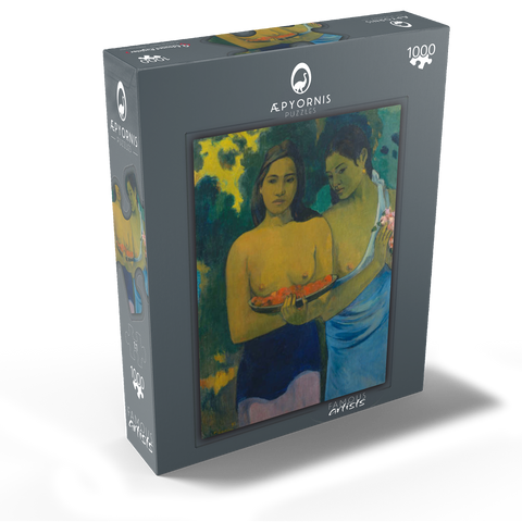 Two Tahitian Women (1899) by Paul Gauguin 1000 Jigsaw Puzzle box view1