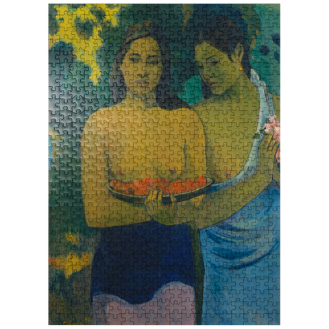 puzzleplate Two Tahitian Women 1899 by Paul Gauguin 500 Jigsaw Puzzle