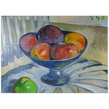 puzzleplate Fruit Dish on a Garden Chair (ca. 1890) by Paul Gauguin 1000 Jigsaw Puzzle