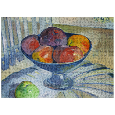 puzzleplate Fruit Dish on a Garden Chair 1890 by Paul Gauguin 500 Jigsaw Puzzle