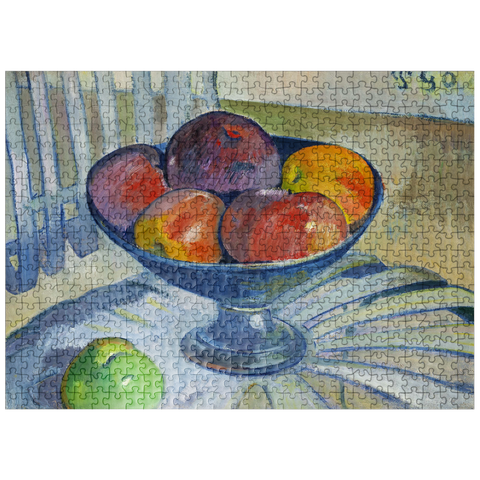 puzzleplate Fruit Dish on a Garden Chair 1890 by Paul Gauguin 500 Jigsaw Puzzle