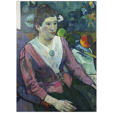 puzzleplate Woman in front of a Still Life by Cézanne (1890) by Paul Gauguin 1000 Jigsaw Puzzle