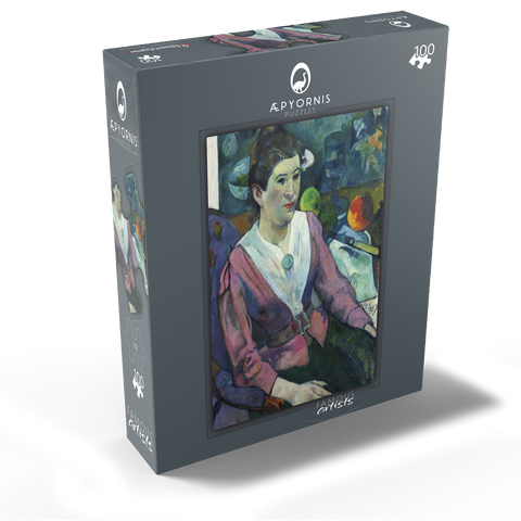 Woman in front of a Still Life by Cézanne 1890 by Paul Gauguin 100 Jigsaw Puzzle box view1