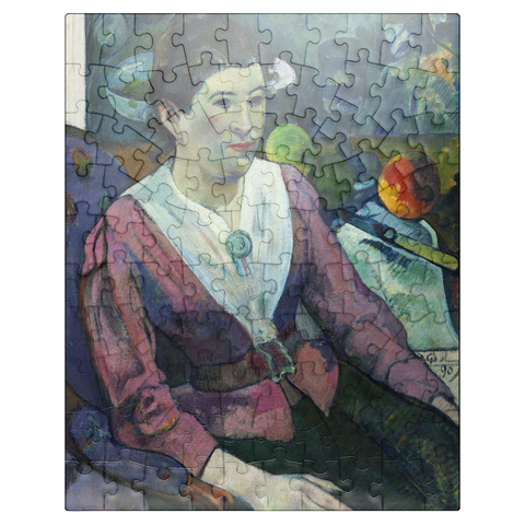 puzzleplate Woman in front of a Still Life by Cézanne 1890 by Paul Gauguin 100 Jigsaw Puzzle