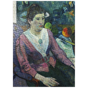 puzzleplate Woman in front of a Still Life by Cézanne 1890 by Paul Gauguin 500 Jigsaw Puzzle