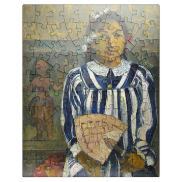 puzzleplate Tehamana Has Many Parents or The Ancestors of Tehamana Merahi metua no Tehamana 1893 by Paul Gauguin 100 Jigsaw Puzzle