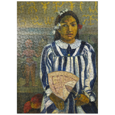 puzzleplate Tehamana Has Many Parents or The Ancestors of Tehamana Merahi metua no Tehamana 1893 by Paul Gauguin 500 Jigsaw Puzzle