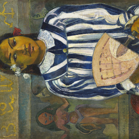 Tehamana Has Many Parents or The Ancestors of Tehamana Merahi metua no Tehamana 1893 by Paul Gauguin 500 Jigsaw Puzzle 3D Modell